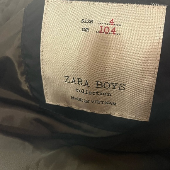 Zara Kids Black and Gray Puffer Jacket - Picture 3 of 5